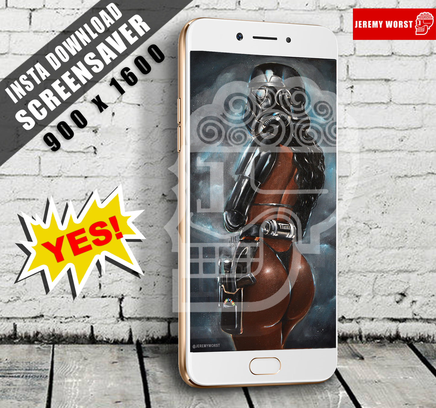 Shadow Tr00pr INSTA DOWNLOAD Phone Screensaver Jeremy Worst Dark side blaster wallpaper iphone android helmet