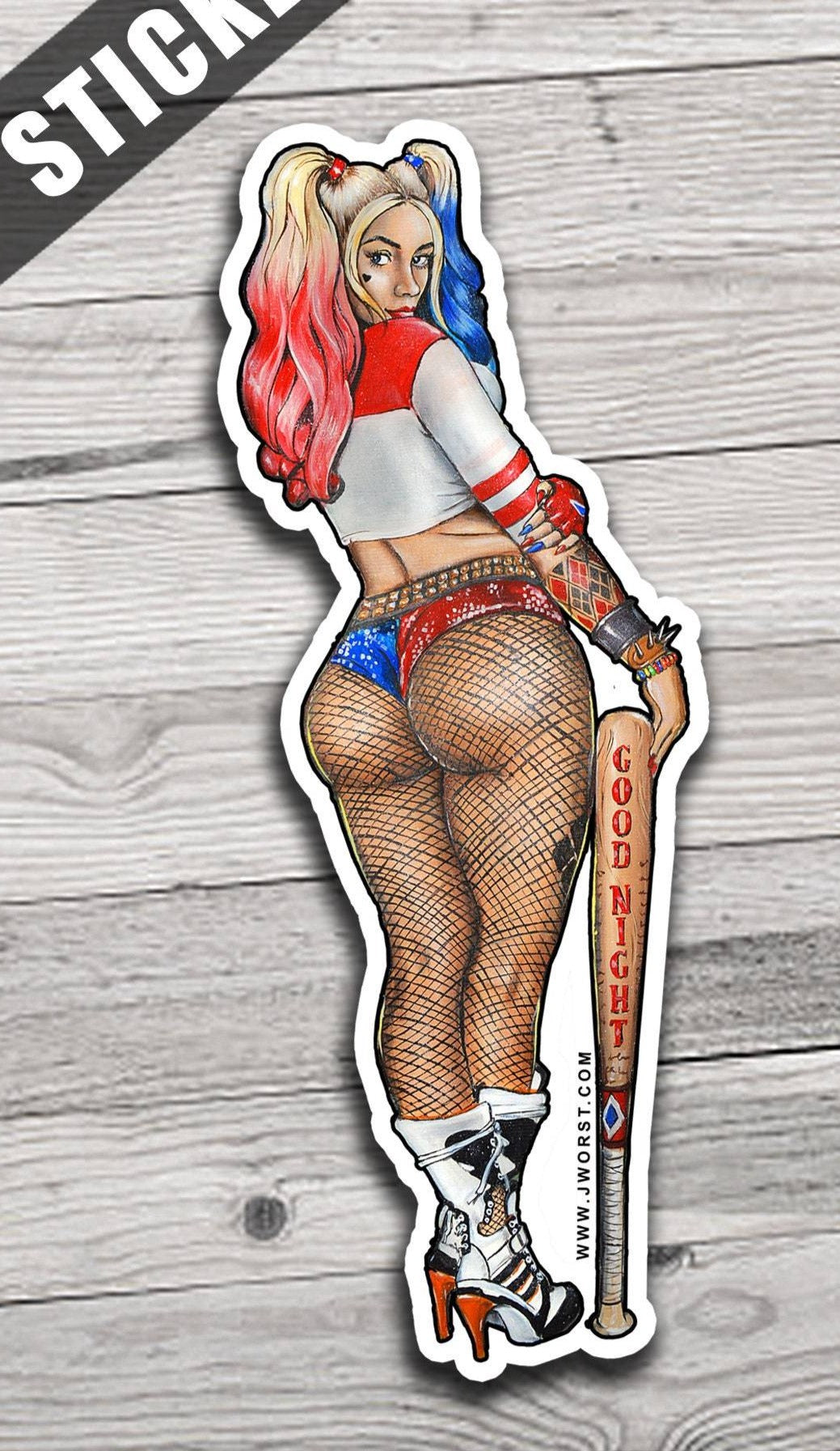 JEREMY WORST Hardley Kwuin Good Night Joker Gotham City Artwork Signed Thick