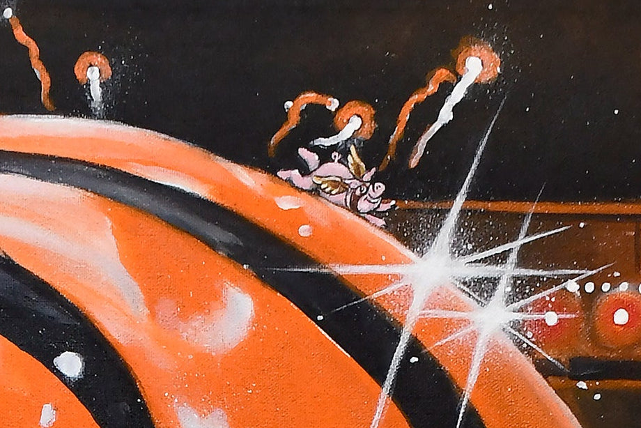 Benggals Painting sports Canvas Print Artwork helmet Nfl Football sports