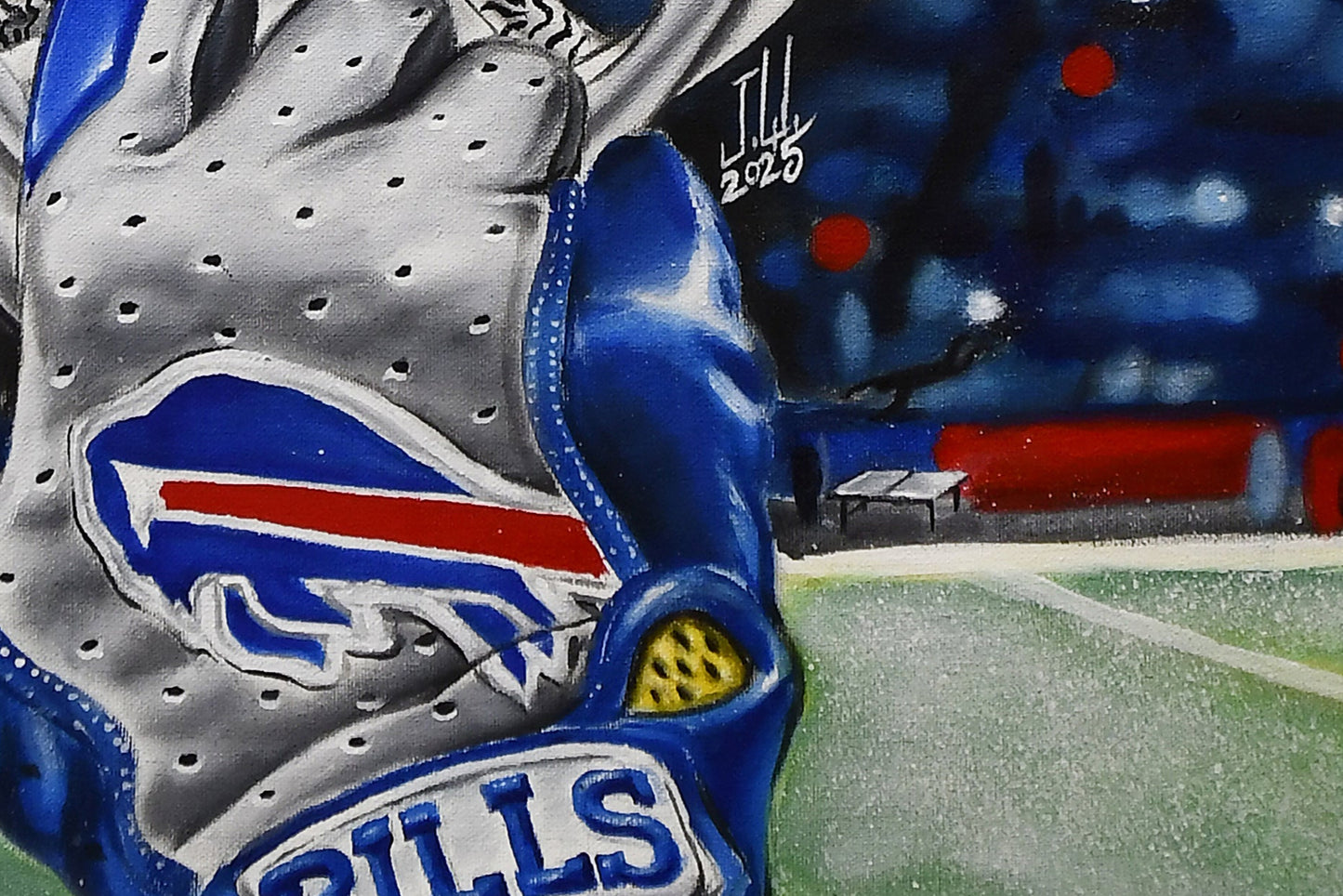 Bills Mafia by Jeremy Worst Painting Posters Canvas Prints Artwork helmet Football