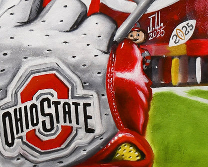 Buckeyes by Jeremy Worst sports Posters and Canvas Prints Artwork helmet College Football