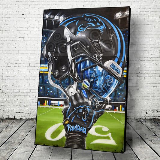 Panther Nation by Jeremy Worst Corolina Artwork Wall Art Poster Canvas NFL