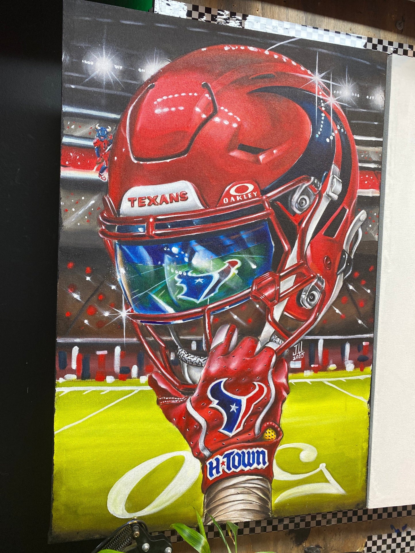 Texans by Jeremy Worst Houston Artwork Wall Art Poster Canvas