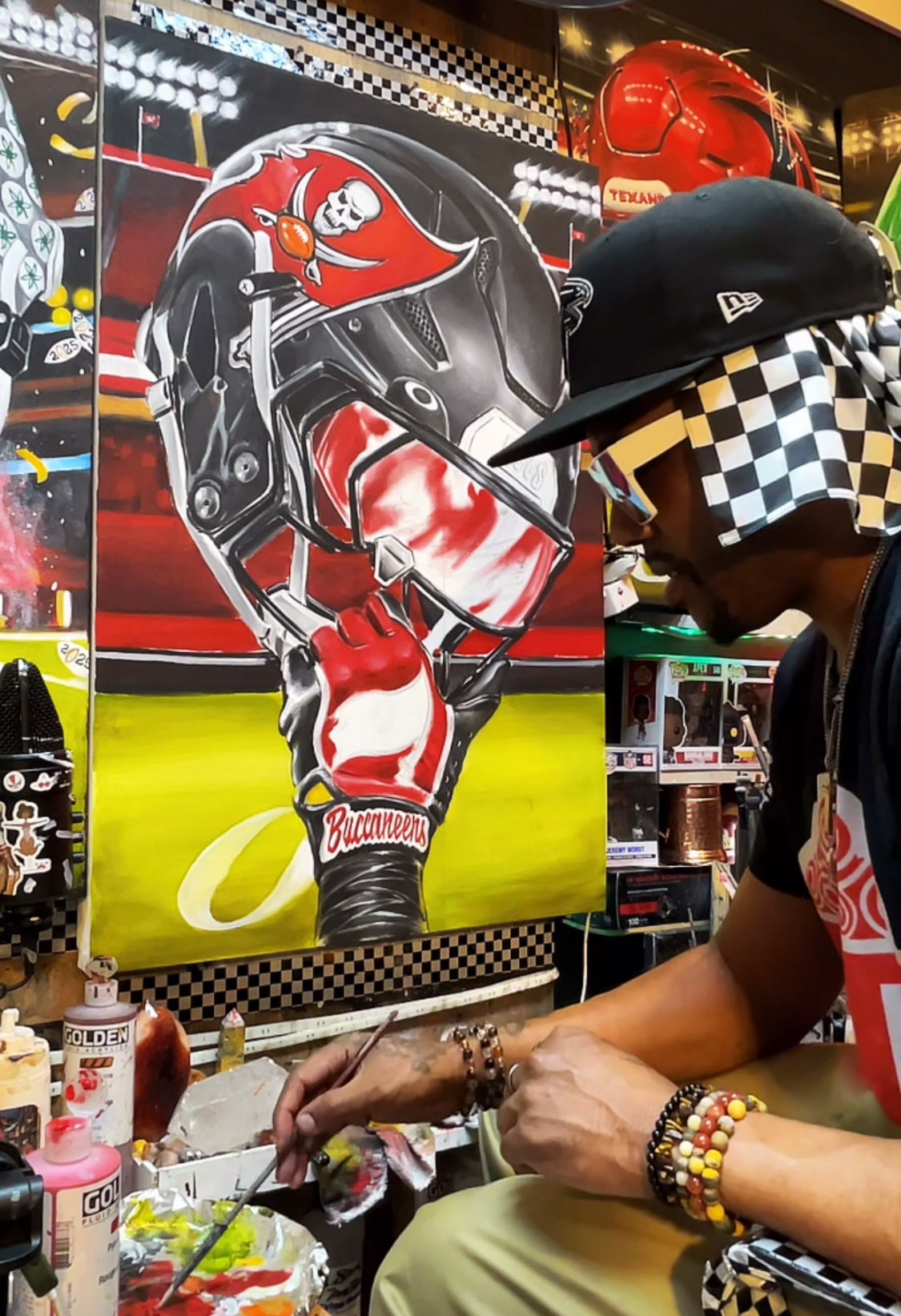 Buccaneers by Jeremy Worst TAMPA BAY Artwork Wall Art Poster Canvas NFL