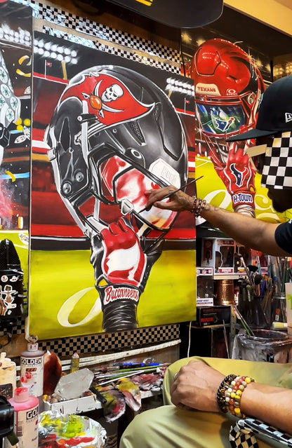 Buccaneers by Jeremy Worst TAMPA BAY Artwork Wall Art Poster Canvas NFL