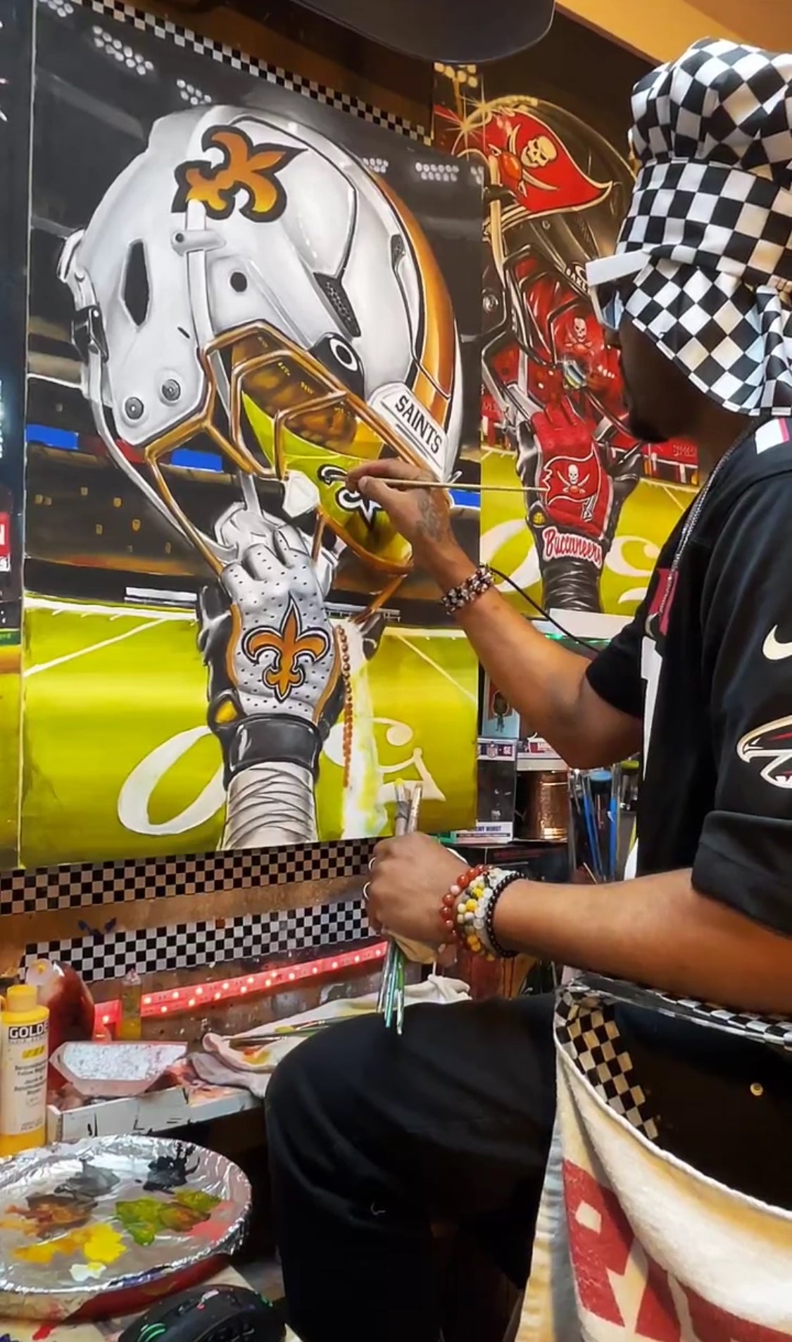 Saints by Jeremy Worst New Orleans Artwork Wall Art Poster Canvas NFL