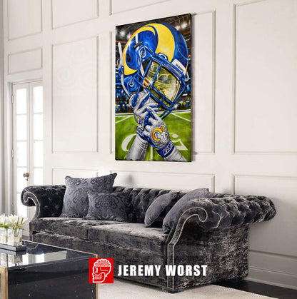 RAMS HOUSE Forever by Jeremy Worst Painting Posters Canvas Prints Artwork helmet Nfl Football Los Angeles sports