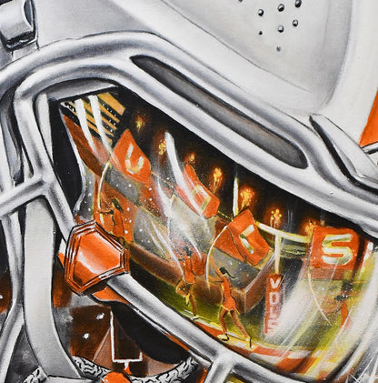 VOLS by Jeremy Worst Painting Posters Canvas Prints Artwork helmet College Football Tennessee