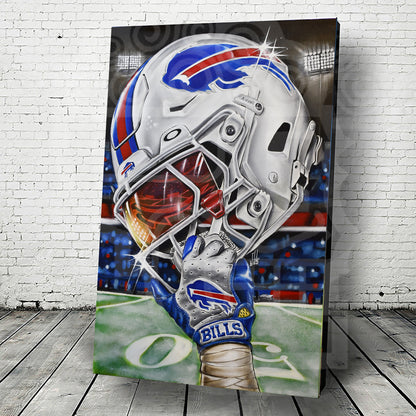 Bills Mafia by Jeremy Worst Painting Posters Canvas Prints Artwork helmet Football