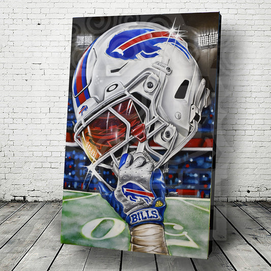Bills Mafia by Jeremy Worst Painting Posters Canvas Prints Artwork helmet Football