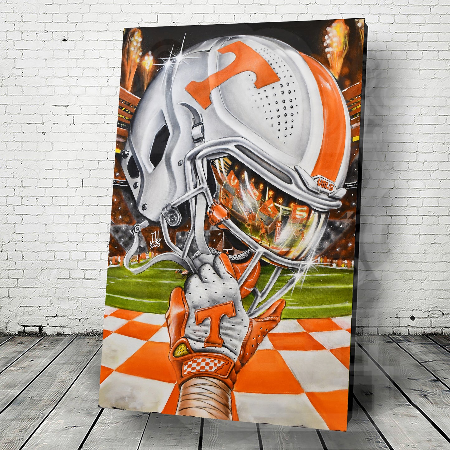 VOLS by Jeremy Worst Painting Posters Canvas Prints Artwork helmet College Football Tennessee
