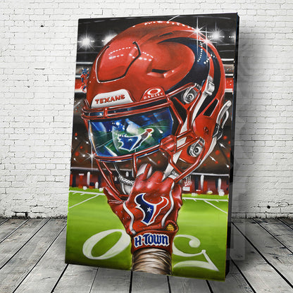 Texans by Jeremy Worst Houston Artwork Wall Art Poster Canvas