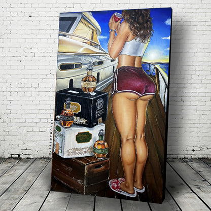 JEREMY WORST #1 Commission Custom Pinup Artist Original Acrylic The Best Traditional Painting Canvas