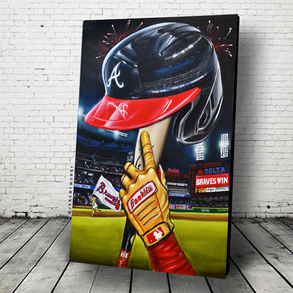 Braves Win by Jeremy Worst Painting Posters Canvas Prints Artwork Atlanta