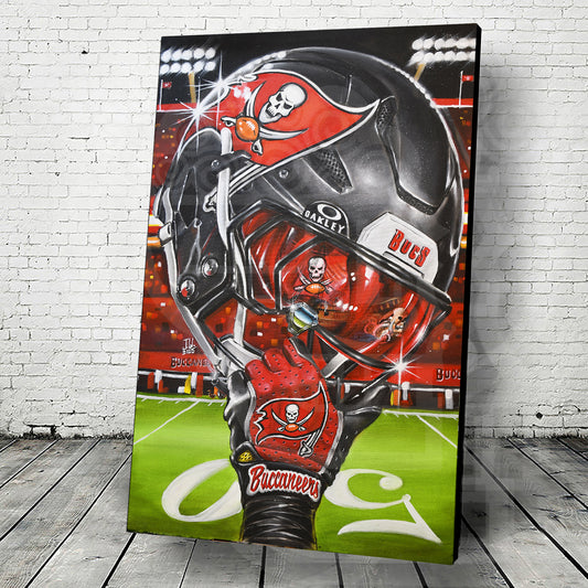 Buccaneers by Jeremy Worst TAMPA BAY Artwork Wall Art Poster Canvas NFL