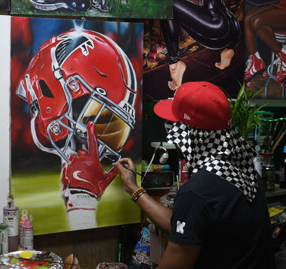 Steeler Nation 2024 Painting sports Canvas Print Artwork helmet Nfl Football