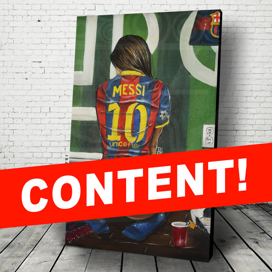 JEREMY WORST MESSI Fan leo Original Artwork Signed Fine Art Print hot sexy woman soccer ronaldo neymar portugal barcelona real madrid anime