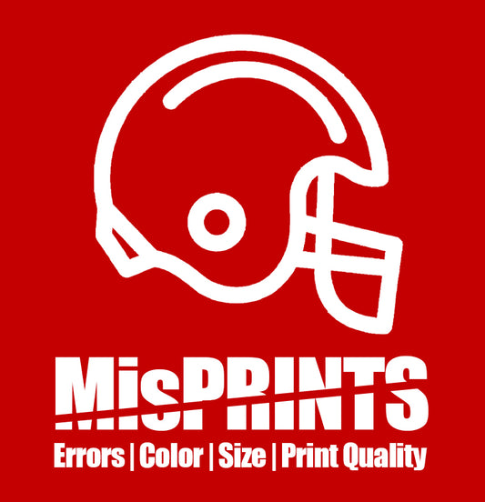 "MISPRINTS" Jeremy Worst As is Prints Bad Color Size light Damage, Lines in Print Sports Nfl