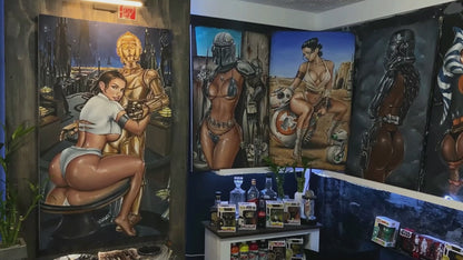 "Shadow Trooper New" Jeremy Worst  Painting Pinup Cosplay Fan Art Star Cosplay