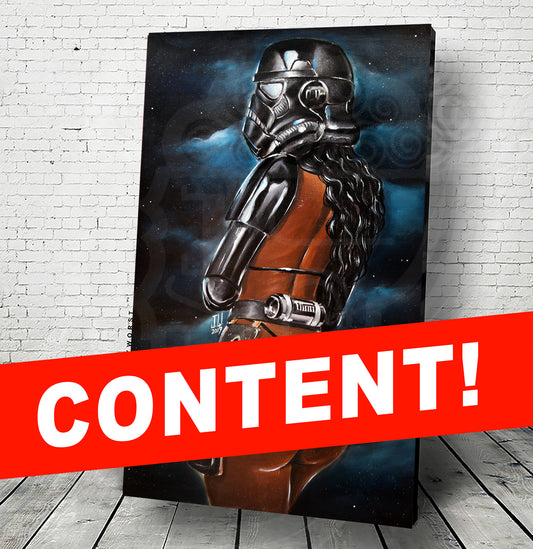 "Shadow Trooper New" Jeremy Worst  Painting Pinup Cosplay Fan Art Star Cosplay