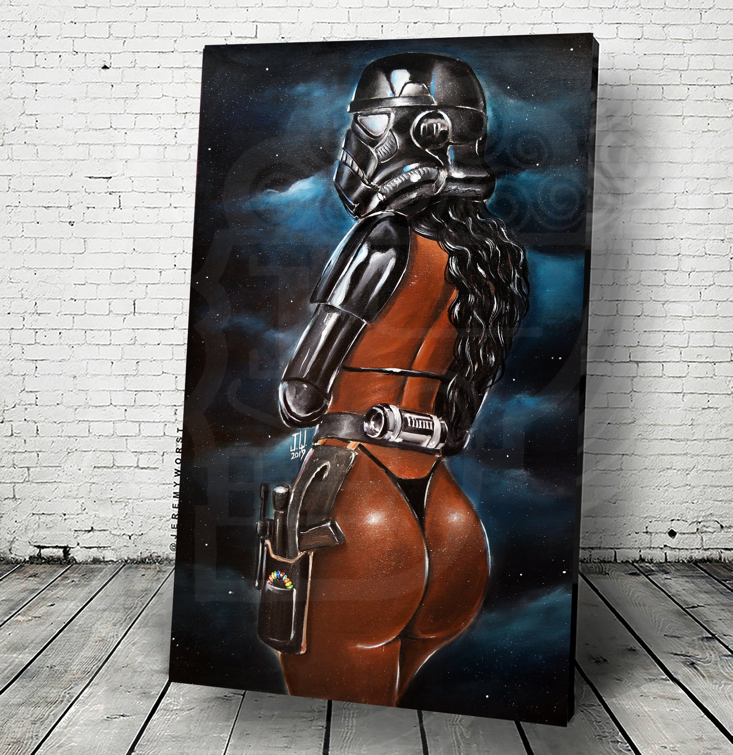 "Shadow Trooper New" Jeremy Worst  Painting Pinup Cosplay Fan Art Star Cosplay