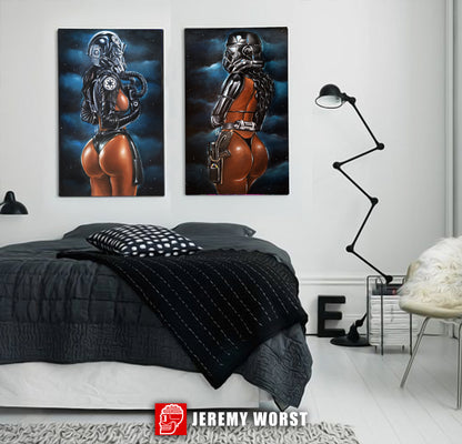 "Shadow Trooper New" Jeremy Worst  Painting Pinup Cosplay Fan Art Star Cosplay