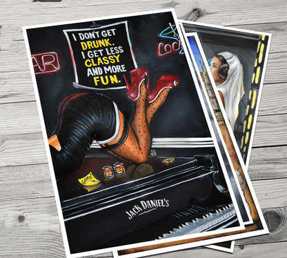 JEREMY WORST Call Me Jack Whiskey Canvas Wall Art