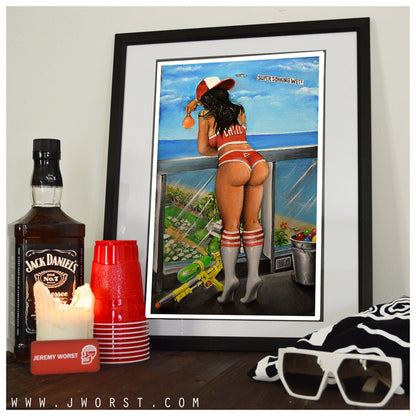 JEREMY WORST Super Soaking Wet girl Artwork Fine Art Print