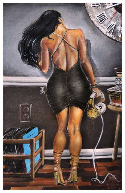 JEREMY WORST Go Dj 2 girl Artwork Signed Poster alcohol Print poster sizes