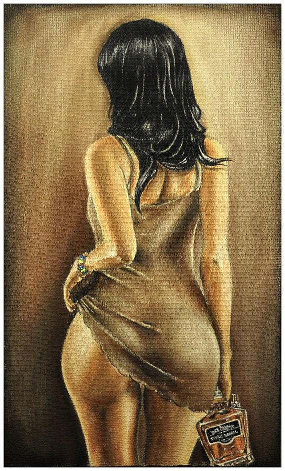 JEREMY WORST #1 Commission Custom Pinup Artist Original Acrylic The Best Traditional Painting Canvas