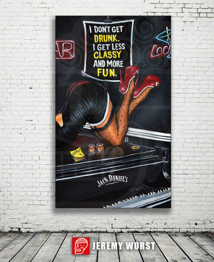 JEREMY WORST Call Me Jack Whiskey Canvas Wall Art
