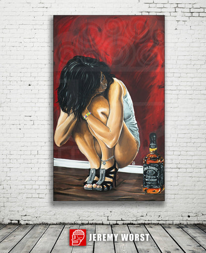 JEREMY WORST Fairies Love Original Artwork Signed  Print poster anime nsfw sticker