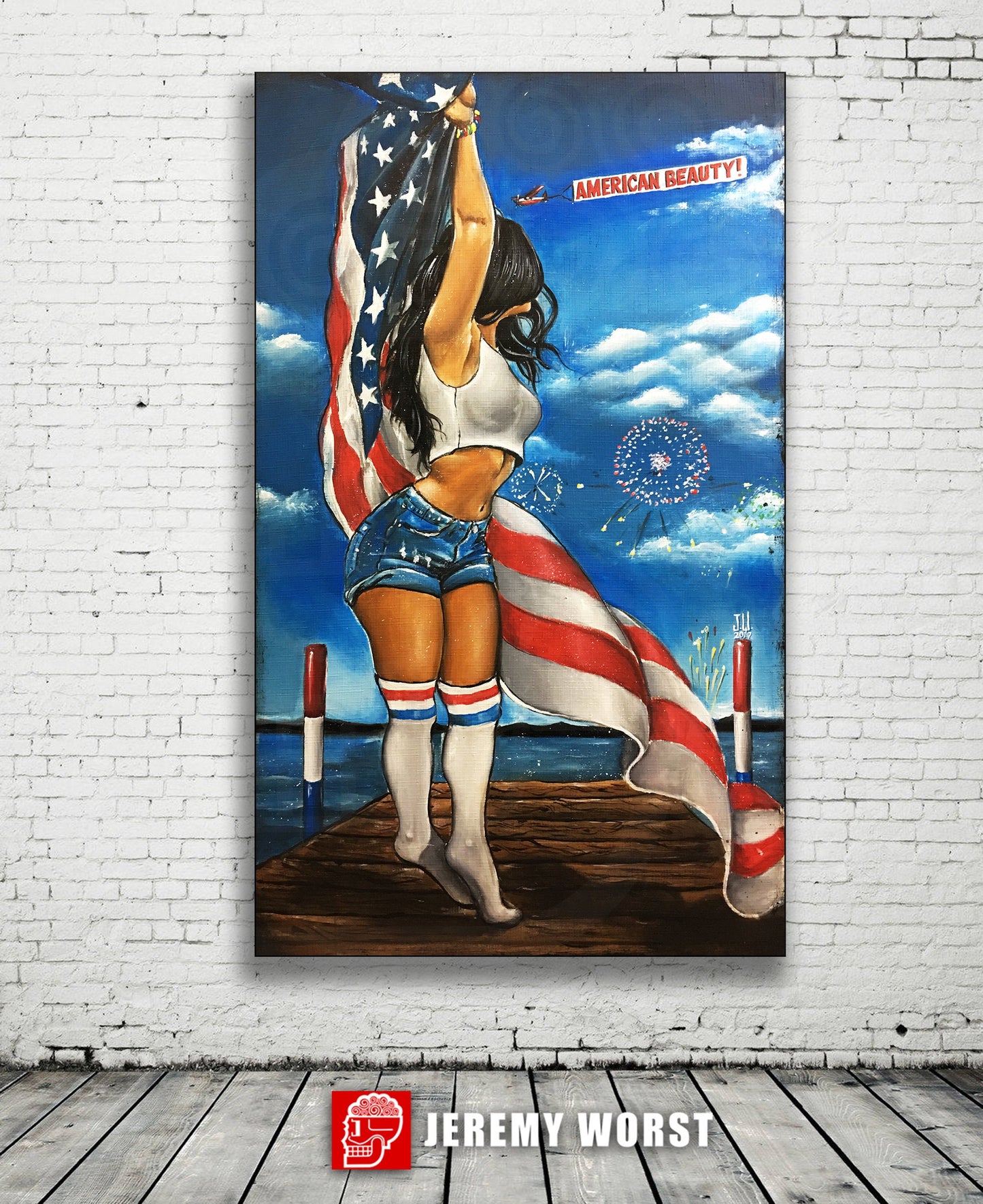 JEREMY WORST American Beauty ART Wall decor Painting president