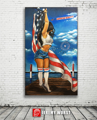JEREMY WORST American Beauty ART Wall decor Painting president