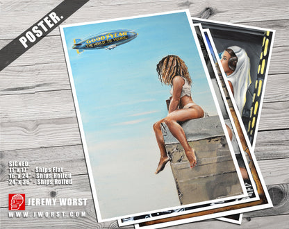 JEREMY WORST The World is Yours Artwork Signed Poster Print poster