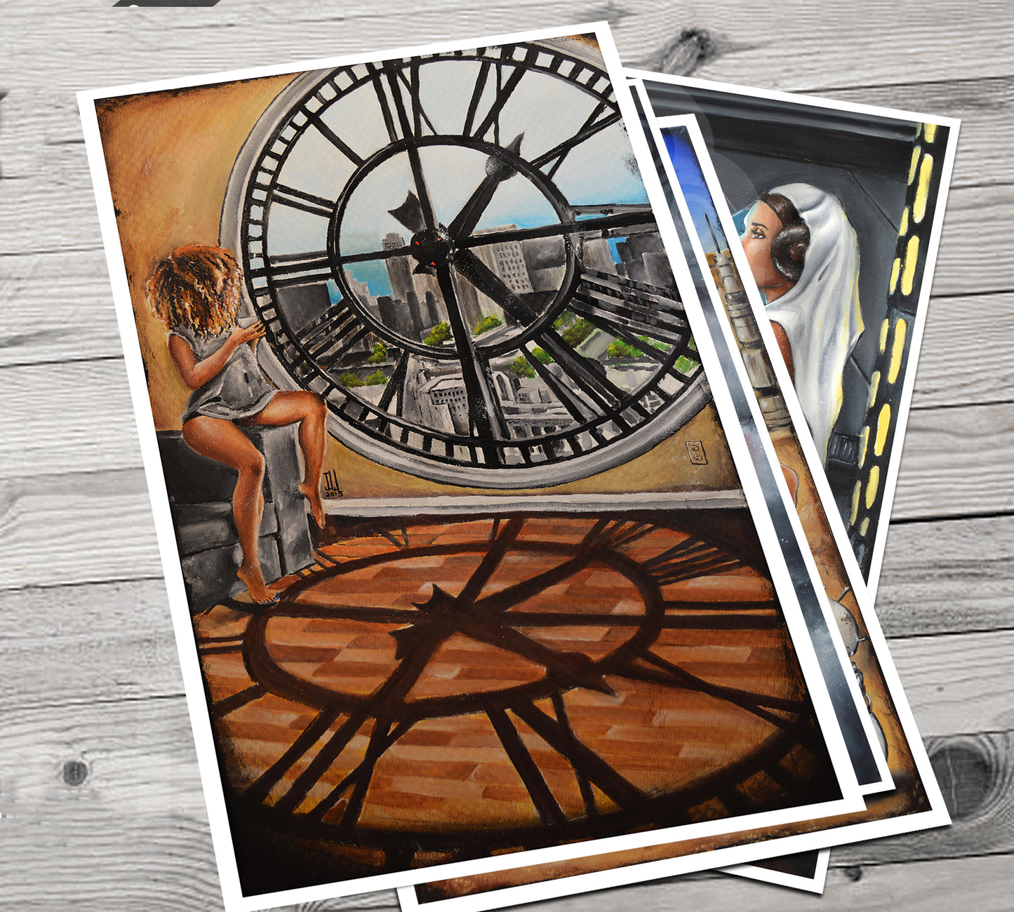 JEREMY WORST Only Time Will Tell Coffee Sexy girl Artwork Fine Art Print